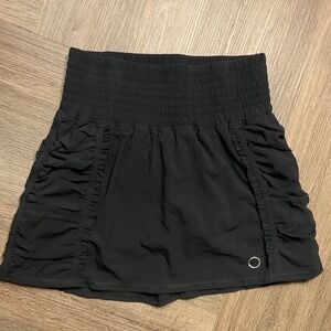 The Bubble Prince Ruched Tennis Skirt Womens Small Black Golf